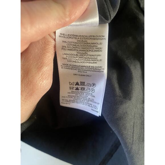 Brooks Brothers Dress Womens Size 4 Black Shift Eyelet Lace Office Career Church - Picture 4 of 13